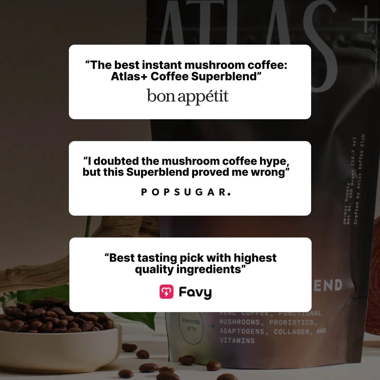 Atlas+ Superblend Mushroom Coffee