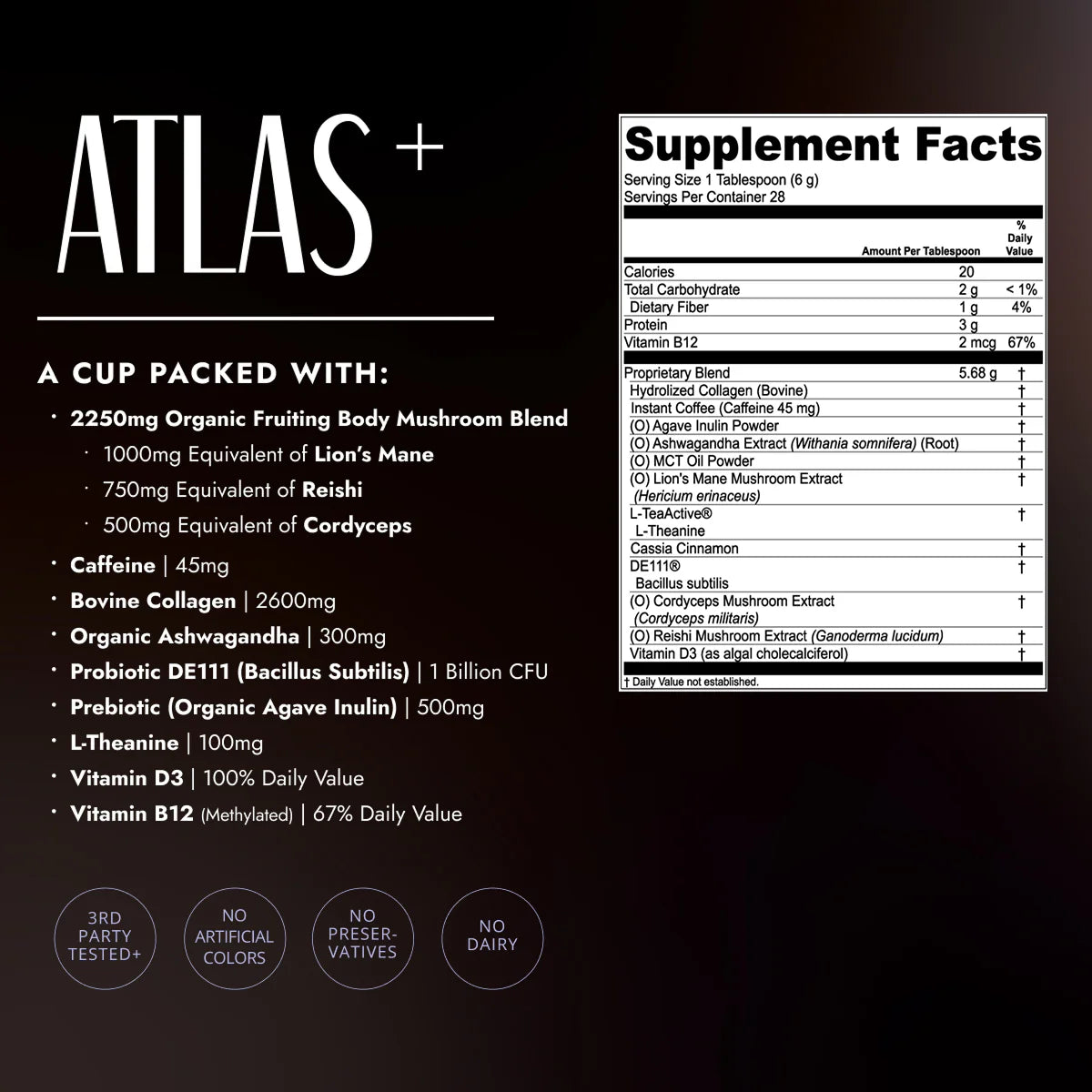 Atlas+ Superblend Mushroom Coffee